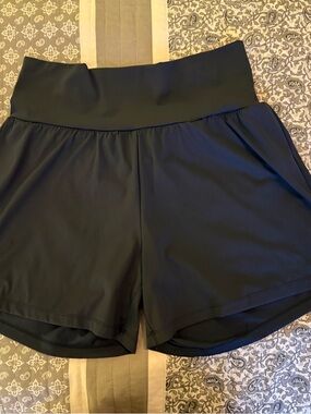 HALARA Navy High-Rise Athletic Shorts